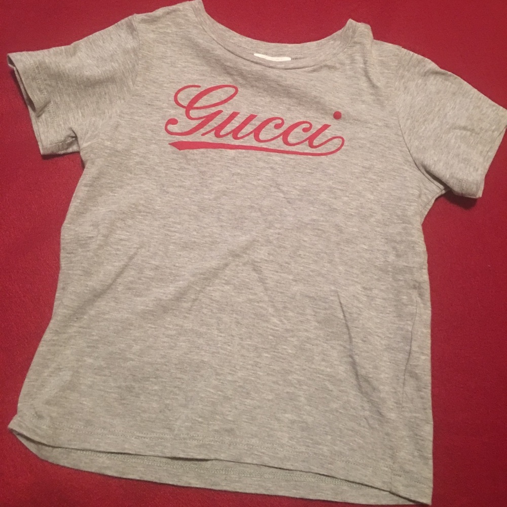 Little boys Authentic Gucci Script Tee